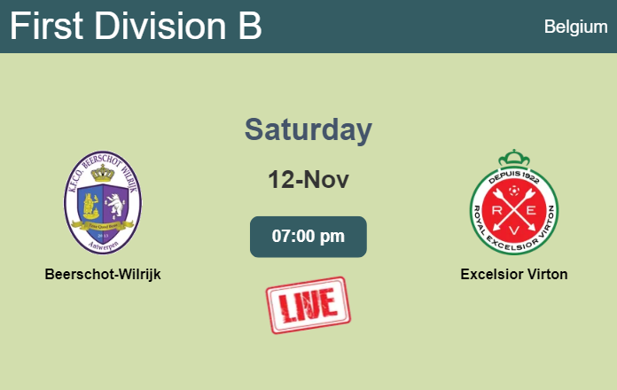 How to watch Beerschot-Wilrijk vs. Excelsior Virton on live stream and at what time