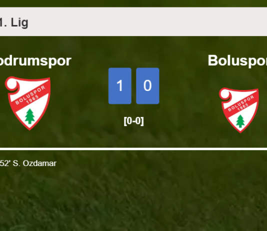 Bodrumspor conquers Boluspor 1-0 with a goal scored by S. Ozdamar