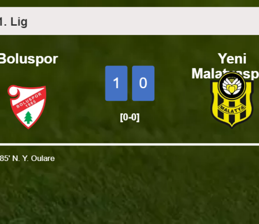Boluspor tops Yeni Malatyaspor 1-0 with a late goal scored by N. Y.