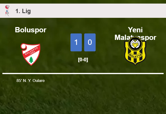 Boluspor tops Yeni Malatyaspor 1-0 with a late goal scored by N. Y.