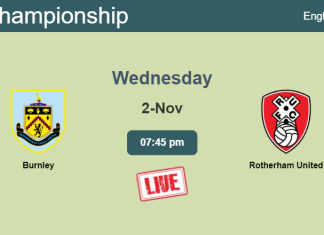 How to watch Burnley vs. Rotherham United on live stream and at what time