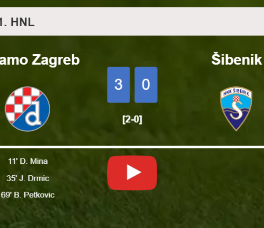 Dinamo Zagreb overcomes Šibenik 3-0. HIGHLIGHTS