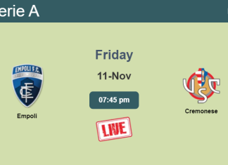 How to watch Empoli vs. Cremonese on live stream and at what time