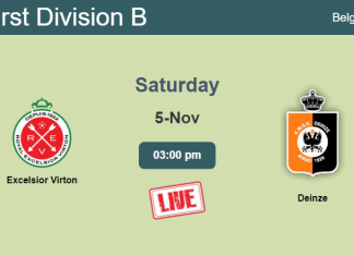 How to watch Excelsior Virton vs. Deinze on live stream and at what time