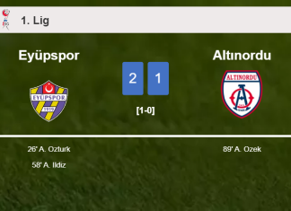 Eyüpspor steals a 2-1 win against Altınordu