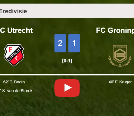FC Utrecht recovers a 0-1 deficit to top FC Groningen 2-1. HIGHLIGHTS
