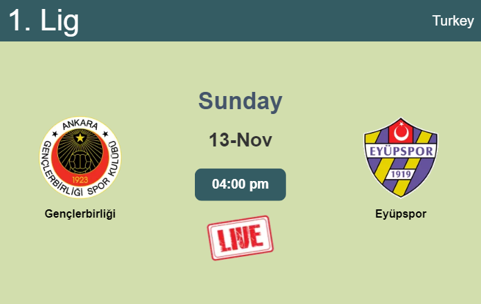 How to watch Gençlerbirliği vs. Eyüpspor on live stream and at what time