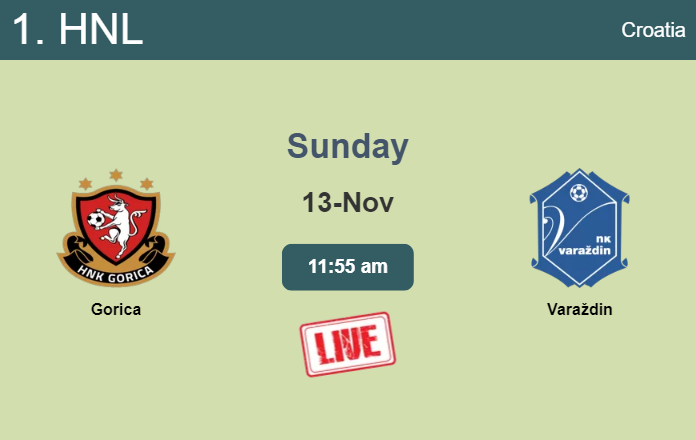 How to watch Gorica vs. Varaždin on live stream and at what time