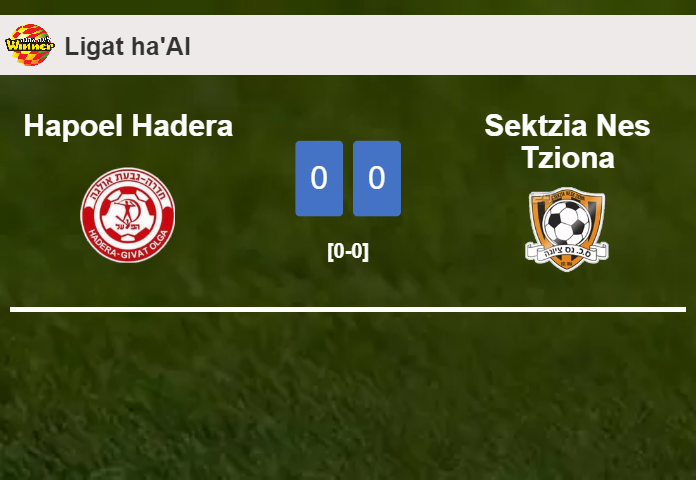 Hapoel Hadera draws 0-0 with Sektzia Nes Tziona on Saturday