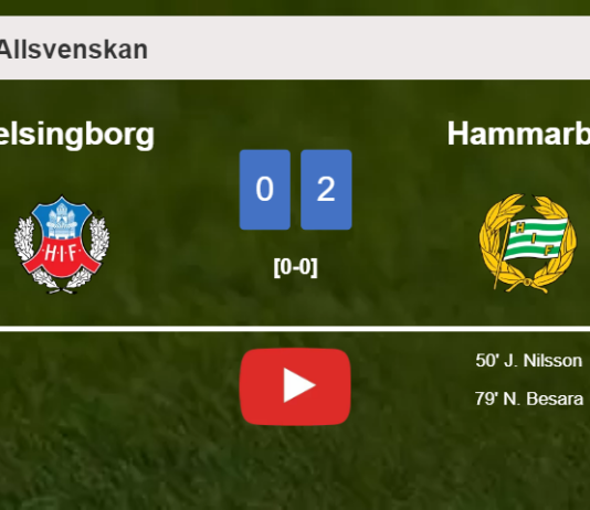 Hammarby defeated Helsingborg with a 2-0 win. HIGHLIGHTS