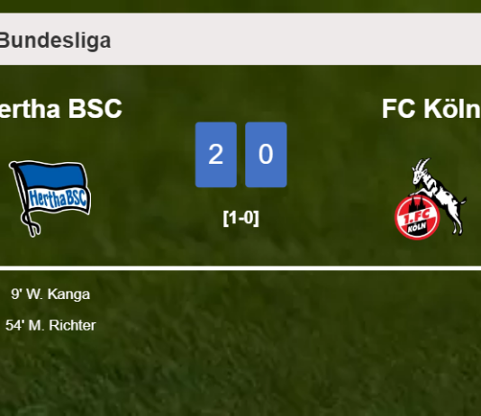 Hertha BSC tops FC Köln 2-0 on Saturday