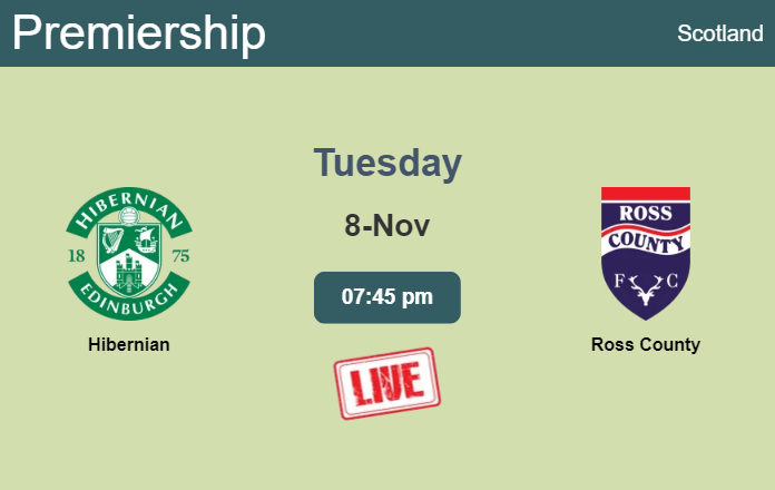 How to watch Hibernian vs. Ross County on live stream and at what time
