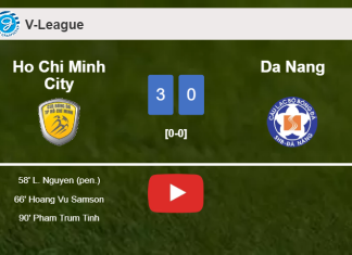 Ho Chi Minh City prevails over Da Nang 3-0. HIGHLIGHTS
