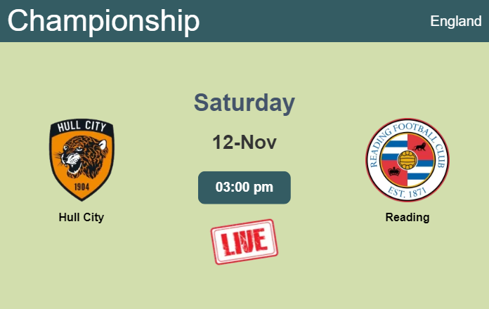 How to watch Hull City vs. Reading on live stream and at what time