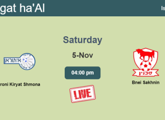 How to watch Ironi Kiryat Shmona vs. Bnei Sakhnin on live stream and at what time
