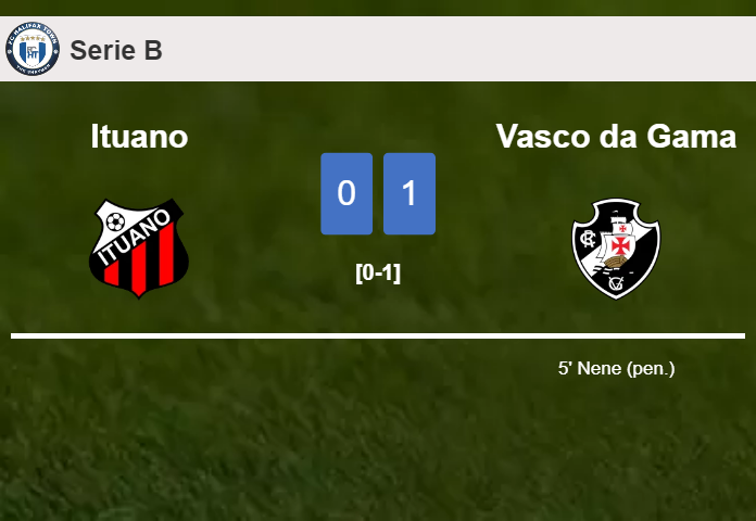 Vasco da Gama defeats Ituano 1-0 with a goal scored by Nene