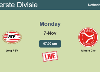 How to watch Jong PSV vs. Almere City on live stream and at what time