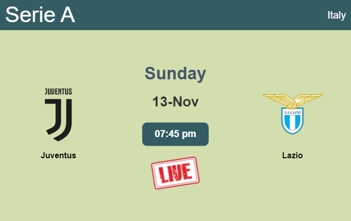 How to watch Juventus vs. Lazio on live stream and at what time