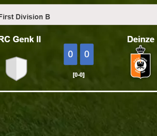KRC Genk II draws 0-0 with Deinze on Saturday