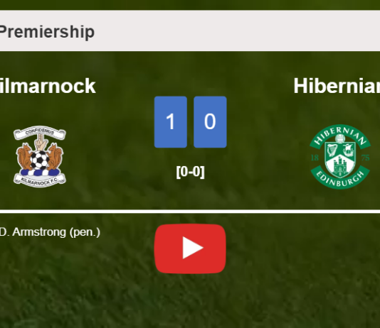 Kilmarnock defeats Hibernian 1-0 with a goal scored by D. Armstrong. HIGHLIGHTS