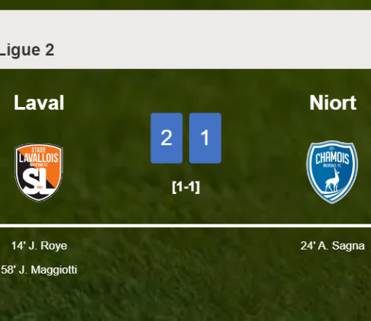Laval defeats Niort 2-1