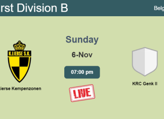 How to watch Lierse Kempenzonen vs. KRC Genk II on live stream and at what time