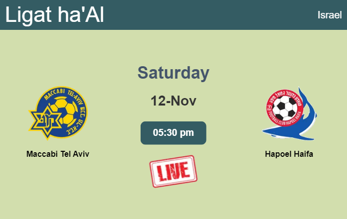 How to watch Maccabi Tel Aviv vs. Hapoel Haifa on live stream and at what time