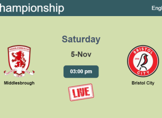How to watch Middlesbrough vs. Bristol City on live stream and at what time
