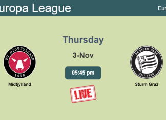 How to watch Midtjylland vs. Sturm Graz on live stream and at what time
