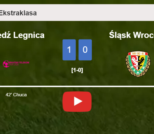Miedź Legnica overcomes Śląsk Wrocław 1-0 with a goal scored by Chuca. HIGHLIGHTS