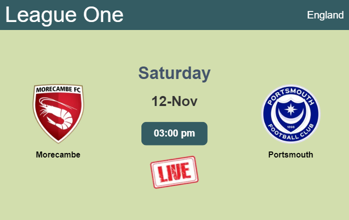 How to watch Morecambe vs. Portsmouth on live stream and at what time