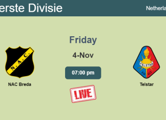 How to watch NAC Breda vs. Telstar on live stream and at what time