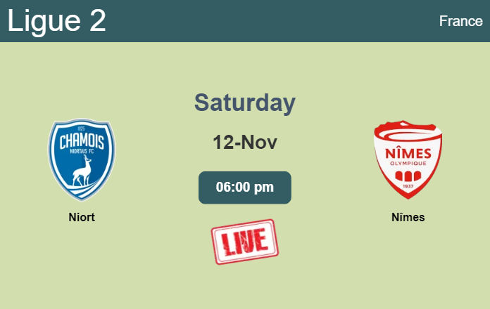 How to watch Niort vs. Nîmes on live stream and at what time
