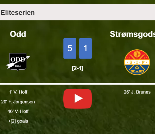 Odd demolishes Strømsgodset 5-1 after playing a great match. HIGHLIGHTS
