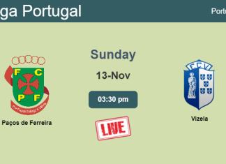 How to watch Paços de Ferreira vs. Vizela on live stream and at what time