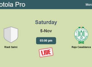How to watch Riadi Salmi vs. Raja Casablanca on live stream and at what time