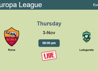 How to watch Roma vs. Ludogorets on live stream and at what time