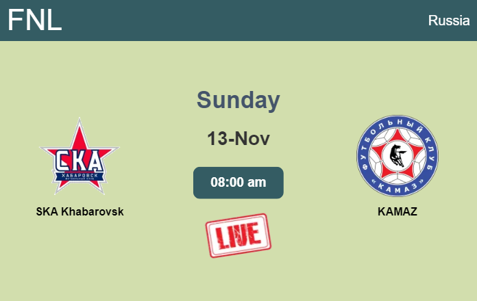 How to watch SKA Khabarovsk vs. KAMAZ on live stream and at what time