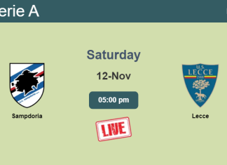How to watch Sampdoria vs. Lecce on live stream and at what time