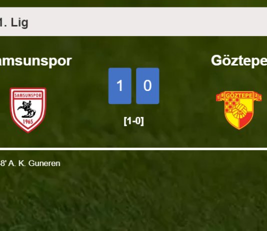 Samsunspor conquers Göztepe 1-0 with a goal scored by A. K.