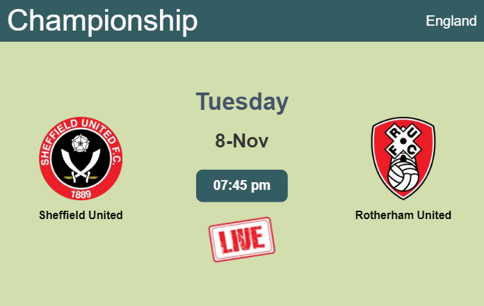 How to watch Sheffield United vs. Rotherham United on live stream and at what time