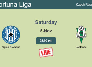 How to watch Sigma Olomouc vs. Jablonec on live stream and at what time