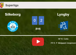 Lyngby beats Silkeborg 2-0 on Saturday. HIGHLIGHTS