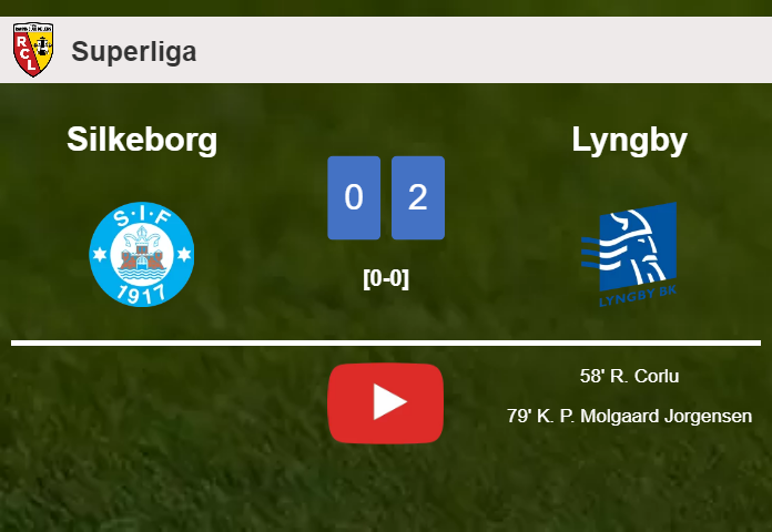 Lyngby beats Silkeborg 2-0 on Saturday. HIGHLIGHTS