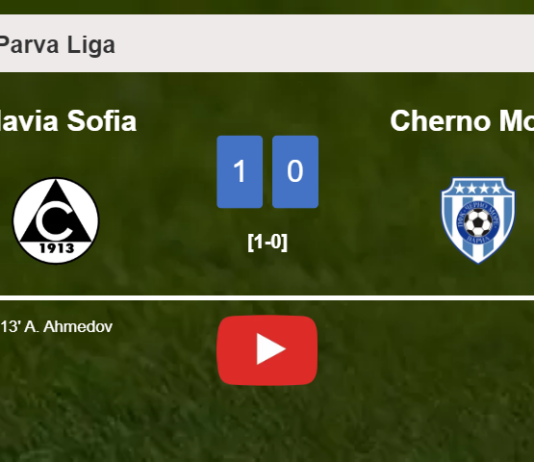 Slavia Sofia prevails over Cherno More 1-0 with a goal scored by A. Ahmedov. HIGHLIGHTS