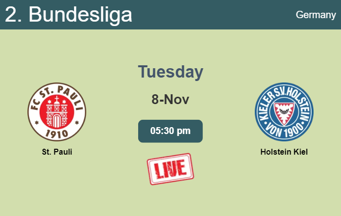 How to watch St. Pauli vs. Holstein Kiel on live stream and at what time