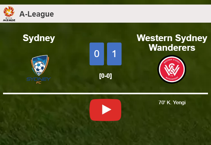 Western Sydney Wanderers beats Sydney 1-0 with a goal scored by K. Yengi. HIGHLIGHTS