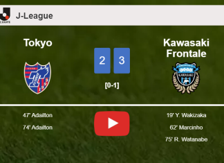 Kawasaki Frontale beats Tokyo 3-2. HIGHLIGHTS