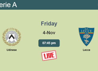 How to watch Udinese vs. Lecce on live stream and at what time