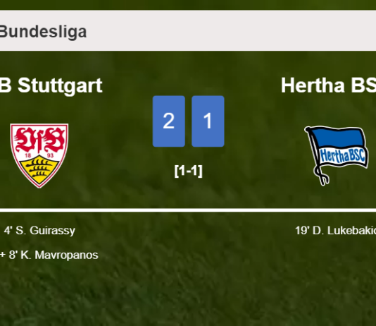 VfB Stuttgart seizes a 2-1 win against Hertha BSC